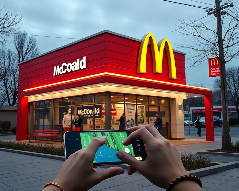 mcdonalds, cell phone